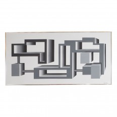 Abstract black and white painting